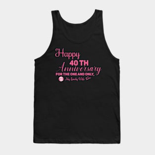 Hap40Th Anniversary For The One And Only My Lovely Tank Top